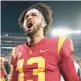  ?? MARK J. TERRILL/AP ?? QB Caleb Williams and USC edged rival UCLA 48-45 on Saturday night.