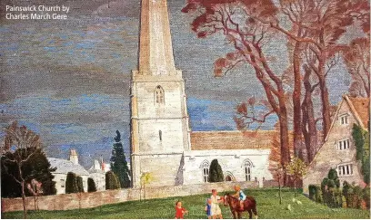  ?? ?? Painswick Church by Charles March Gere