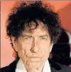  ??  ?? BOB DYLAN No reply to Nobel panel.