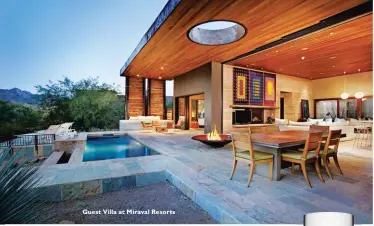  ??  ?? Guest Villa at Miraval Resorts