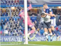  ??  ?? BRUM DO Lukas Jutkiewicz scores the Birmingham winner