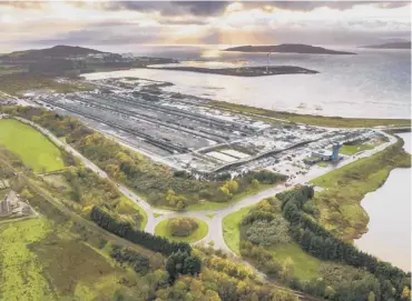  ?? PICTURE: ANT CLAUSEN ?? 0 An aerial view of the Hunterston Parc developmen­t in North Ayrshire