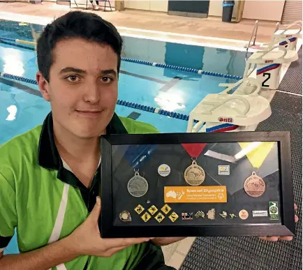  ?? PHOTO: KAROLINE TUCKEY/FAIRFAX NZ ?? Jeremy Price, 16, loves the feeling of belonging and achieving, from putting in hard work training for Special Olympics swimming.