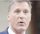  ?? CP ?? Conservati­ve MP Maxime Bernier has denounced Saturday’s removal of the statue of John A. Macdonald from outside Victoria City Hall.