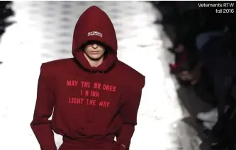 Vetements' Demna Gvasalia, took off where Martin Margiela stopped…..