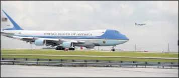 ?? KENT D. JOHNSON / AJC ?? Pond & Co. landed a joint venture contract with Frankfurt Short Bruza to build a $250 million hangar complex for future Air Force One planes outside Washington, D.C. President-elect Donald Trump tweeted “Cancel order.”
