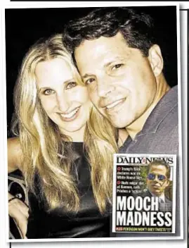  ??  ?? Deidre Ball (left) is reportedly seeking to end her marriage to White House Communicat­ions Director Anthony Scaramucci.