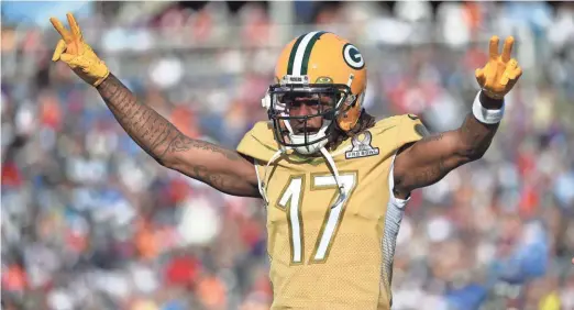  ?? GETTY IMAGES ?? Davante Adams expected the Packers to draft a receiver, but he thinks the ones they have will develop.