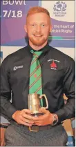  ??  ?? Most Points Scored, Player of the Year and Players’ Player of the Year – Craig Wright.