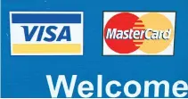  ??  ?? VISA and MasterCard credit card logos are seen on a sign in Washington.