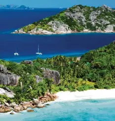  ?? Foto: dpa ?? Grün: Für die Seychellen gibt es weder Reisewarnu­ng noch Einreiseve­rbot. Wer das Badeziel anfliegen will, muss eine zertifizie­rte Unterkunft nachweisen.