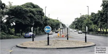  ??  ?? Blue House roundabout in Gosforth