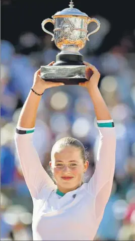  ?? REUTERS ?? Ostapenko, the 2014 Wimbledon junior champ, is one of the favourites at All England Club.
