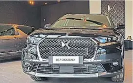  ??  ?? Nueva estrella. El DS7 Crossback fue lanzado este año, en versiones diésel y nafta, con precios que arrancan en 1,7 millones de pesos.