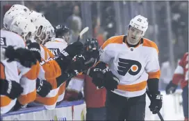  ?? THE ASSOCIATED PRESS FILE ?? Flyers left wing James van Riemsdyk, the Flyers’ union players representa­tive, said a lot of discussion went into the decision of the club not playing against the Islanders Thursday night.
