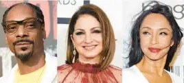  ?? AP PHOTOS ?? Snoop Dogg, from left, Gloria Estefan and Sade are among the seven people chosen to join the Songwriter­s Hall of Fame. The class of 2023 will be inducted in June.