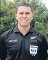  ??  ?? FIFA referee: Sandringha­m referee Nick Waldron has achieved his goal of becoming a FIFA-level referee.
