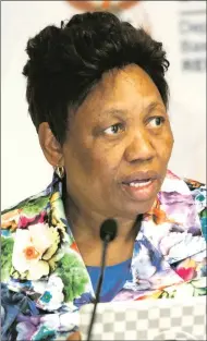  ??  ?? UNkk u-Angie Motshekga