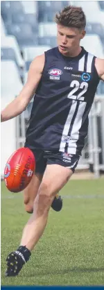  ??  ?? SAM WALSH Vic Country 184cm midfielder Disposals 29.5 Clearances 4.5 Tackles 7 SuperCoach 142pts