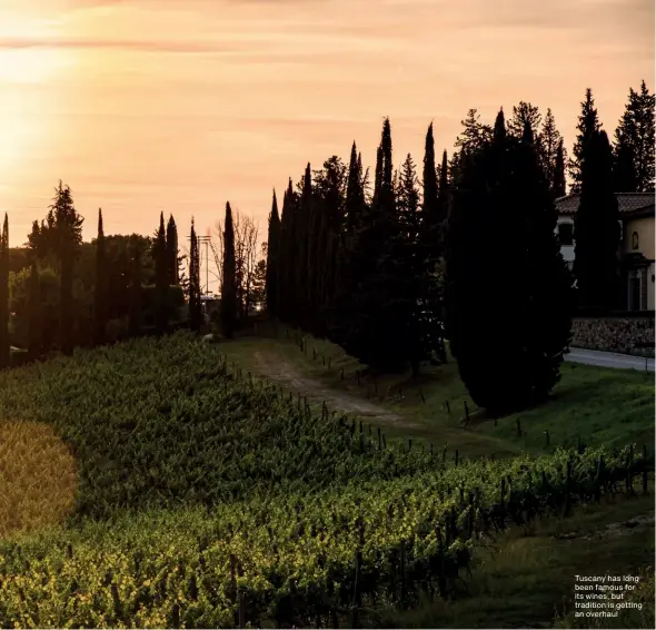  ?? ?? Tuscany has long been famous for its wines, but tradition is getting an overhaul