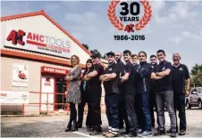  ??  ?? Top team The AHC Tools sales and support team