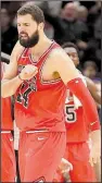  ?? AP/CHARLES REX ARBOGAST ?? Nikola Mirotic of the Chicago Bulls has helped spark a sixgame winning streak for the Bulls, whom many experts expected to be contending for the worst record in the NBA.