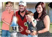  ?? GETTY IMAGES ?? Family time: the Leishmans celebrate