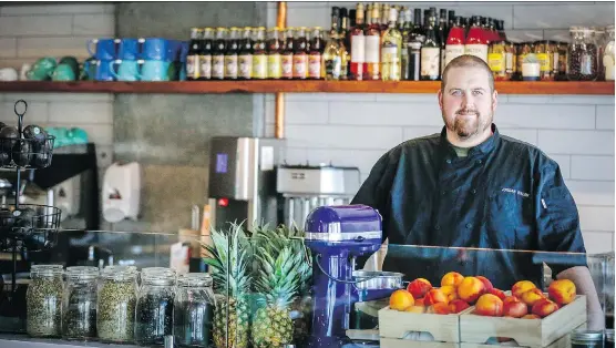  ?? PHOTOS: AL CHAREST ?? Jordan Walsh is the executive chef at Brekkie Cafe in the city’s Southwest. “Our goal was to be creative,” Walsh says.