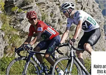  ??  ?? Quintana poses possibly the biggest threat to Froome at this year’s Tour de France
