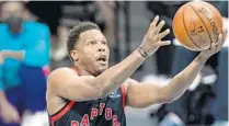  ?? JACOB KUPFERMAN ?? The name of Raptors guard Kyle Lowry has been in play as the NBA trading deadline approaches.