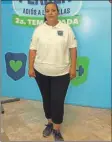  ??  ?? Feliberta Mora Delfín, ama de casa de 45 años de edad. Inicia con 101.5 kg