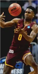  ?? | KEVIN C. COX/ GETTY IMAGES ?? If Loyola cracks the Final Four, it’ll be an unexpected career triumph for senior Donte Ingram.