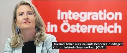  ??  ?? „Diesmal haben wir eine umfassende­re Grundlage“: Kultusmini­sterin Susanne Raab (ÖVP).