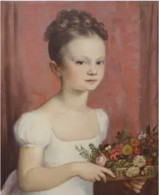  ?? FOTO: MUSEUM BIBERACH ?? Entzückend: die kleine Marie von Maucler, gemalt 1817 von Johann Friedrich Dieterich.