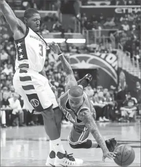  ?? Photo by Tom L. Sandys / The Washington Post ?? Isaiah Thomas (right) and the Boston Celtics will face the Washington Wizards Monday night at the TD Garden for a spot in the Eastern Conference finals.