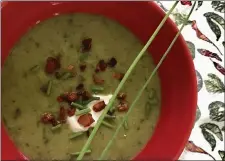  ??  ?? Asparagus Soup With Pancetta and Fresh Tarragon is just one way to enjoy the vegetable, which is related to the lily.