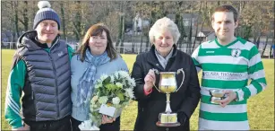  ??  ?? Oban Celtic played Ballachuli­sh on Saturday, commemorat­ing former Celtic player Robert Wylie. In the end, the Oban-side ran out 10-1 winners. Speaking after the match, Robert’s sister Lorna thanked both teams for taking part. ‘The day Robert died,’ she...