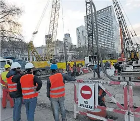  ?? LUCIANO THIEBERGER ?? Paseo del Bajo. Su construcci­ón ya está en marcha.