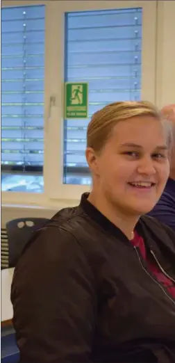  ??  ?? Tonje Jakobsen (25) fra Alcoa Lista gleder seg til å få faglig påfy