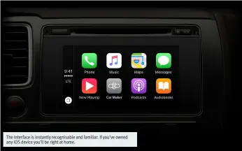  ??  ?? The interface is instantly recognisab­le and familiar. If you’ve owned any iOS device you’ll be right at home.