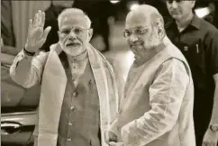  ?? BIPLOV BHUYAN/HT PHOTO ?? In the second term, the Narendra Modi government has pushed key ideologica­l measures. n
The primary leader responsibl­e for it has been Amit Shah