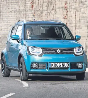  ??  ?? The nippy Suzuki Ignis handles well despite its height and is a pleasure to drive.