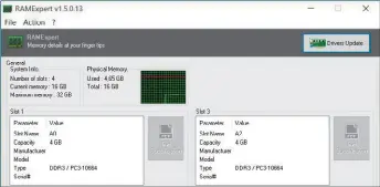  ??  ?? Das Systeminfo-Tool RAMExpert zeigt Ihnen genau an, welcher und wie viel Speicher eingebaut ist.