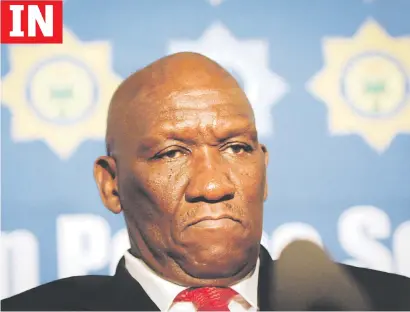  ?? Picture: Gallo Images ?? WELCOME. Minister of Police Bheki Cele was welcomed back into the arms of the South African Police Service during a parade in his honour yesterday.