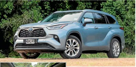  ??  ?? Toyota’s all-new Highlander uses the RAV4’s powertrain and some of its styling.