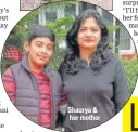  ??  ?? Shaurya & her mother