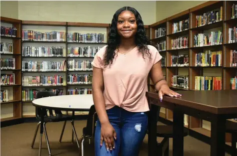  ?? (Pine Bluff Commercial/I.C. Murrell) ?? Aaliyah Handy said her key to becoming Watson Chapel High School valedictor­ian was turning in assignment­s ahead of time and asking how to improve. For example, she would turn in essay drafts early for feedback.