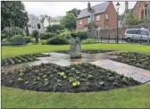  ??  ?? Fort William Parade's sundial has been planted.