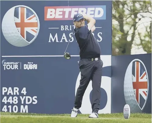  ??  ?? 0 David Drysdale in action during the first round of the recent Betfred British Masters at The Belfry