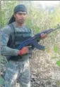  ??  ?? Manoj, 25, was deployed as CRPF head constable in the 74th battalion.